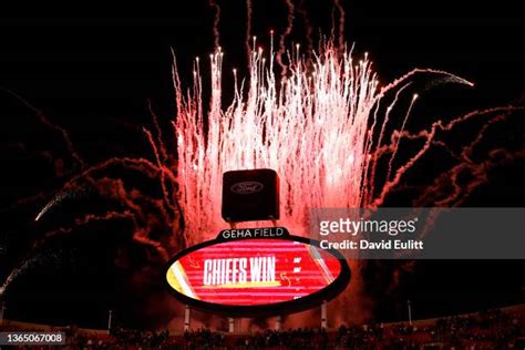 Arrowhead Stadium Fireworks Photos And Premium High Res Pictures