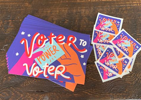 Voter To Voter Stickers For Postcard To Voters Set Of 25 Etsy