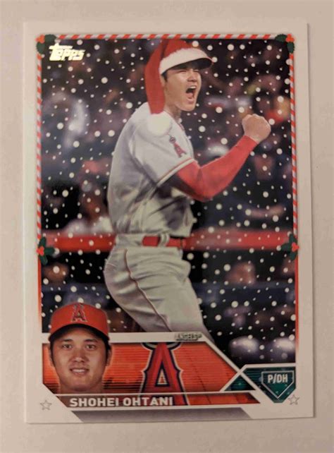 Sportlots Auctions Shohei Ohtani 2023 Topps Holiday H17 Variation SP