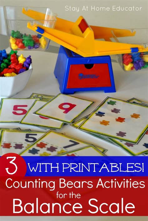 Balancing Scale and Counting Bears Printable Activities