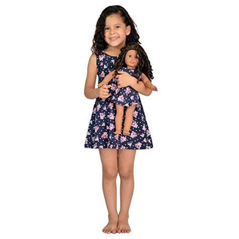 girl and doll matching dress clothes fits american girl dolls 18 inches dolls 8 blue check