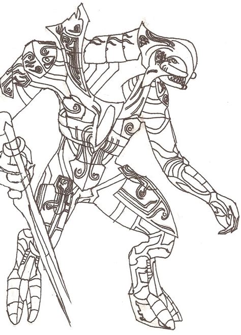 Halo Arbiter Coloring Pages