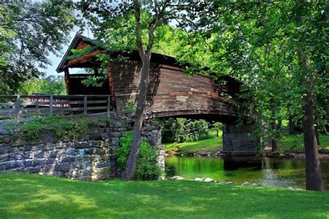 Humpback Bridge Is A Unique Historic Covered Bridge In Virginia