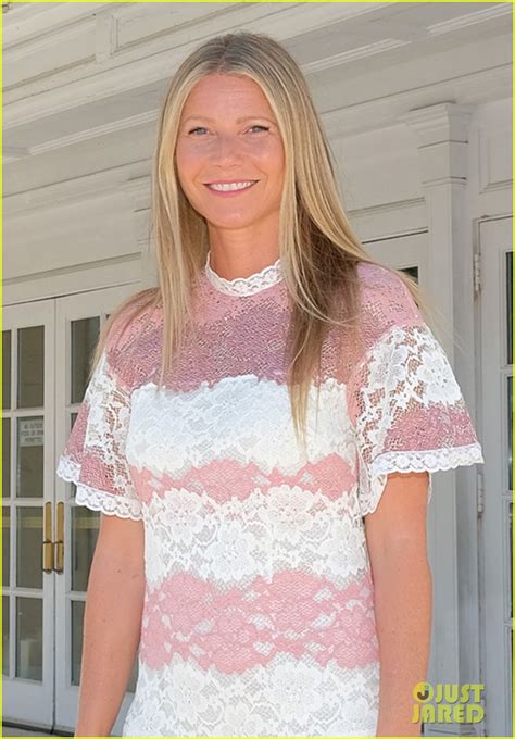 Photo Gwyneth Paltrow Rocks Pink Lacy Dress For Despicable Me 3