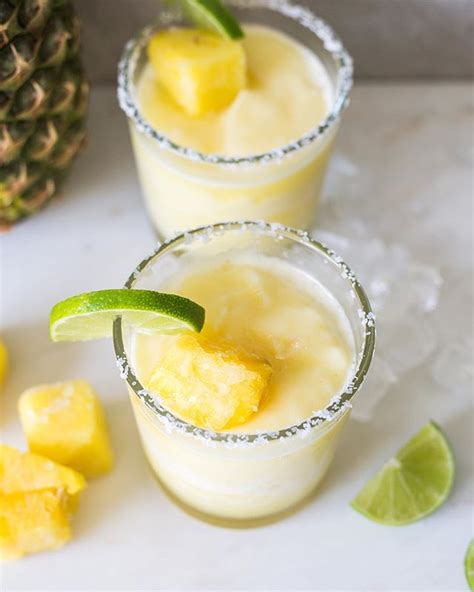 Frozen Pineapple Margaritas By Bakersmedley Quick And Easy Recipe