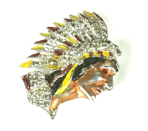 Coro Indian Chief Brooch For Sale At 1stdibs Indian Coro