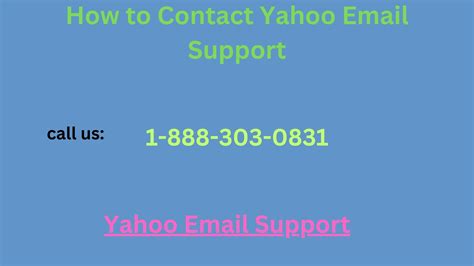 How To Contact Yahoo Email Support