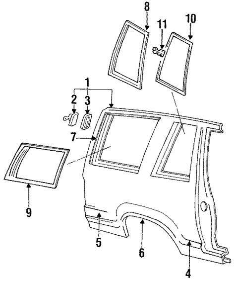 Ford Explorer Body Side Molding 2 Door Xl Rear 4 Door