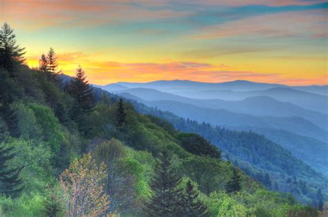 Great Smoky Mountains Sunrise Wallpapers Wallpaper Cave