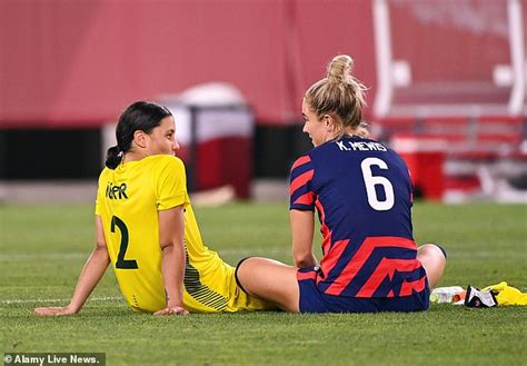 sam kerr and kristie mewis share ramp up the pda on post olympics miami holiday the girl sun