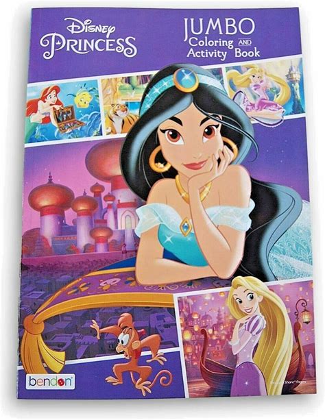 Disney Princess Jumbo Coloring And Activity Book Jasmine And Rapunzel Cover