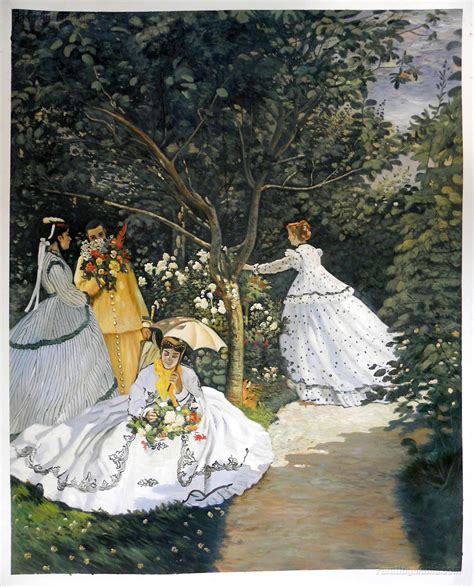 Women In The Garden By Claude Monet Renoir Monet Poster Artist Monet