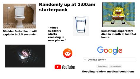 Up At 3am Starterpack Rstarterpacks Starter Packs Know Your Meme