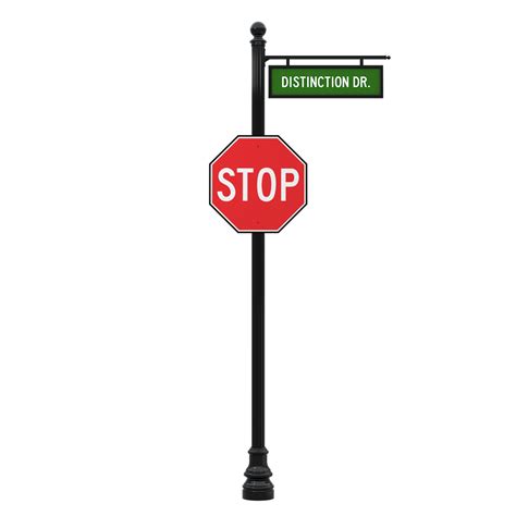 4 Fluted Street Sign Post System 4ever Products