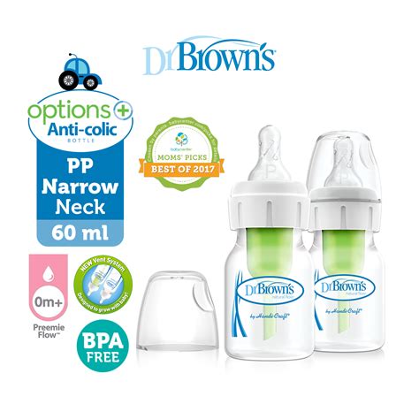 Dr Brown Oz Ml Pp Narrow Options Bottle Pack With Preemie Nipple