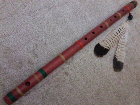 Flauta Transversal De Bambu Bansuri Indígena Flautas Artesanais