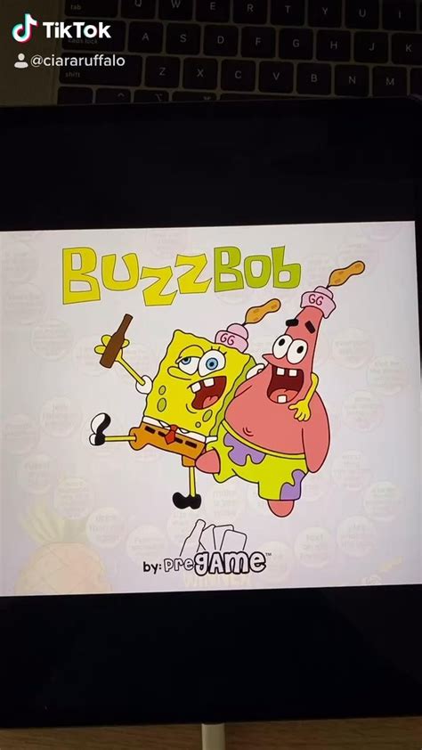 buzzbob [Video] | Drinking games, Fun drinking games, Spongebob