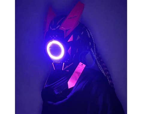 Cyberpunk Samurai Helmet Cyberpunk Cosplay Mask Techwear Helmet