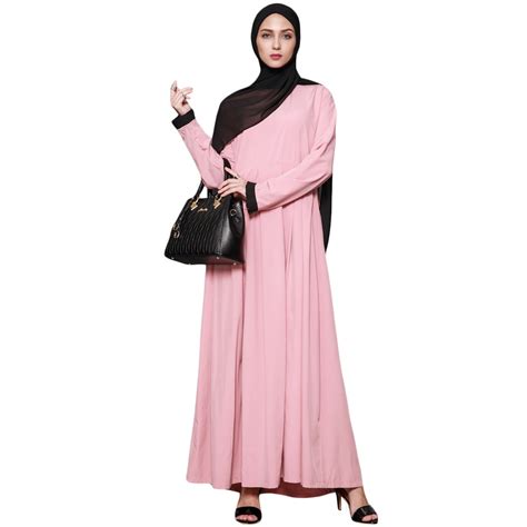 Buy Women Muslim Maxi Dress Plus Size Ruffles O Neck