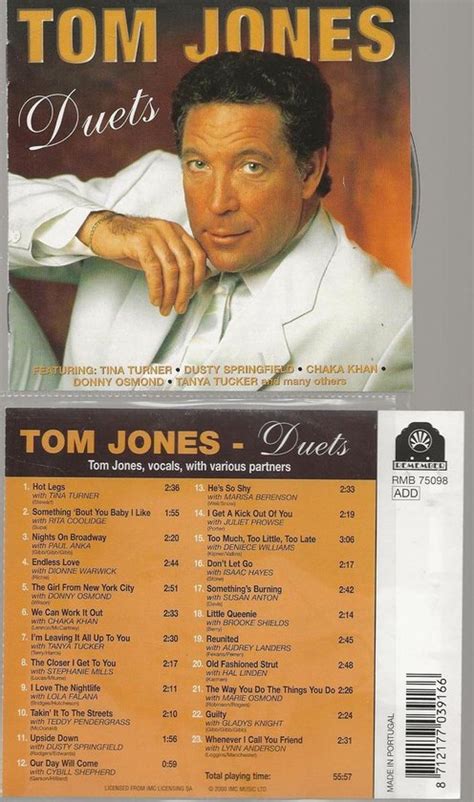 Duets Tom Jones Cd Album Muziek Bol
