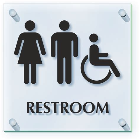 Unisex Restroom Signs | Designer Unisex Bathroom Signs png image