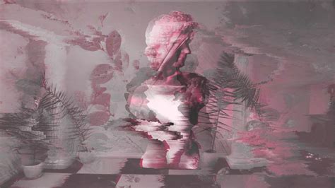 Wallpaper Vaporwave Statue Glitch Art • Wallpaper For You Hd Wallpaper