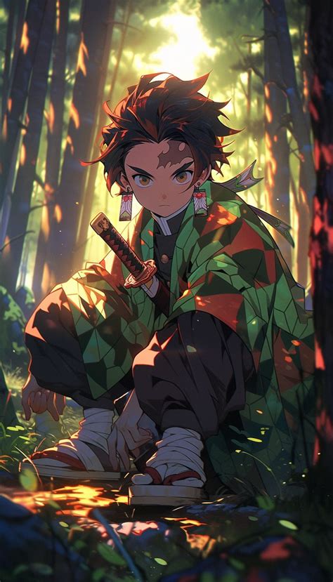 Tanjirokamado Fanart Illustration Animeart Digitalart Forestscene