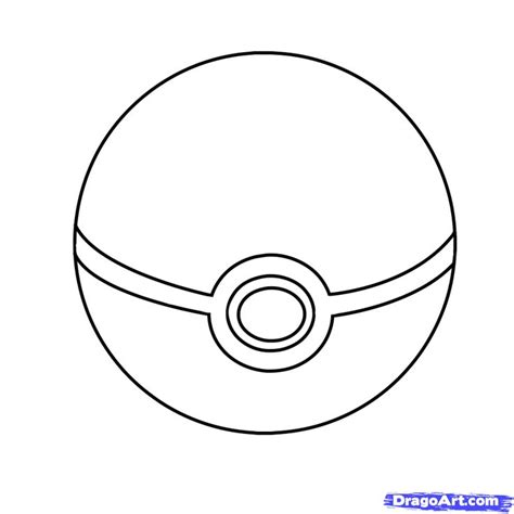How To Draw A Pokeball Step By Step Drawing Guide By Zoralink
