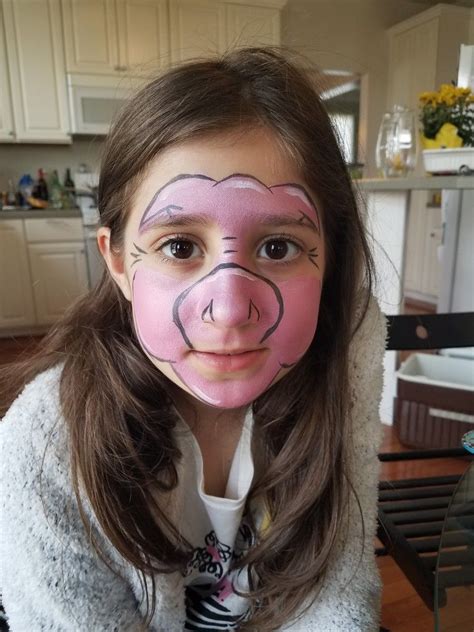 Pink Pig Face Paint Pig Face Paint Face Paint Face