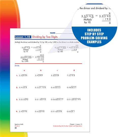 Spectrum Math Workbook Grade 6 704566 Eb Classful
