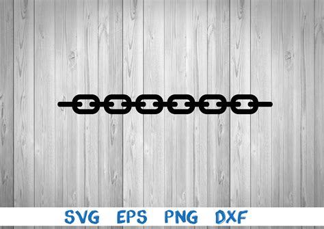 Chain Silhouette Picture Svg Png Eps Dxf Digital Etsy