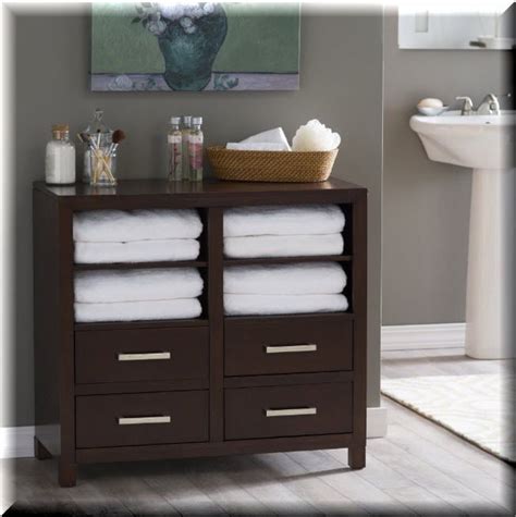 Wall cabinet bathroom cabinets : Bathroom Storage Floor Cabinet Espresso Wood Organizer ...