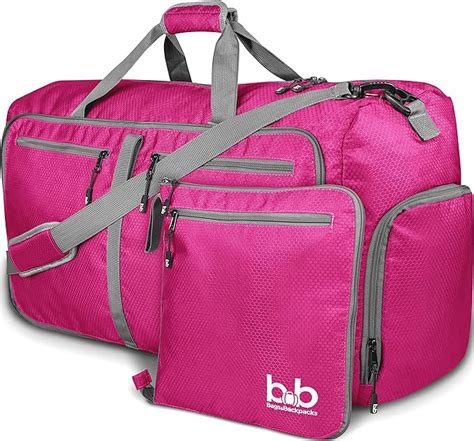 Extra Large Duffle Bag With Pockets Waterproof Duffel Bag For Women And Men Pink Amazonca