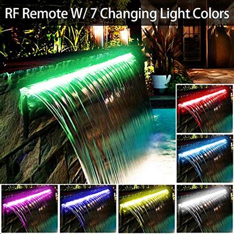 Yuda 24 Led Pool Fountain With 7 Color Changing Stainless Steel