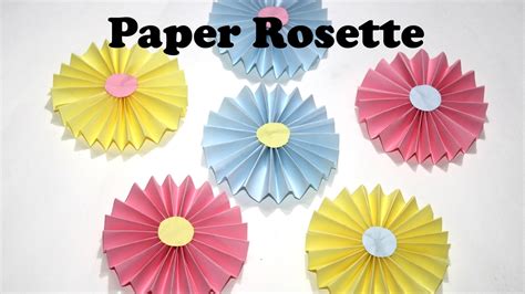 Diy Paper Crafts How To Make Easy Paper Rosettes Diy Paper
