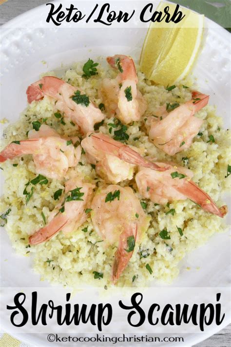 I believe placing the shrimp with garlic and oil in the frig for at least 30 mins. Shrimp Scampi with Cauliflower Rice- Keto/Low Carb - Keto Cooking Christian
