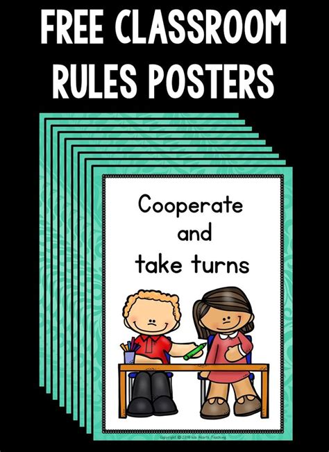 Classroom Rules Posters Free Classroom Rules Classroom Rules