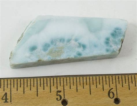 28g Larimar Slab Rough Blue Pectolite Dolphin Stone 2 X 1 Etsy