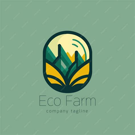 Premium Vector Organic Product Logo Design Farm Logo Design Sun Leaf