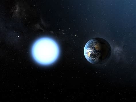 Artists Impression Of The Sizes Of Sirius B And The Earth Esahubble