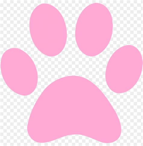 Pink Dog Paw Print Free Printable
