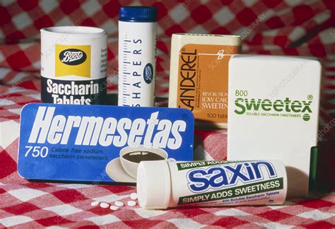 Assortment Of Artificial Sweeteners Stock Image H110 0174 Science