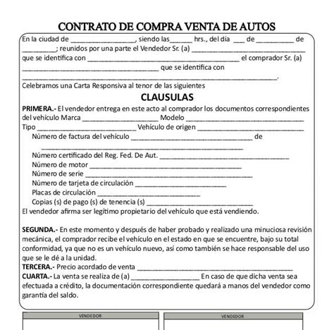 Vehculos Crossover Documento De Compra Venta De Carros