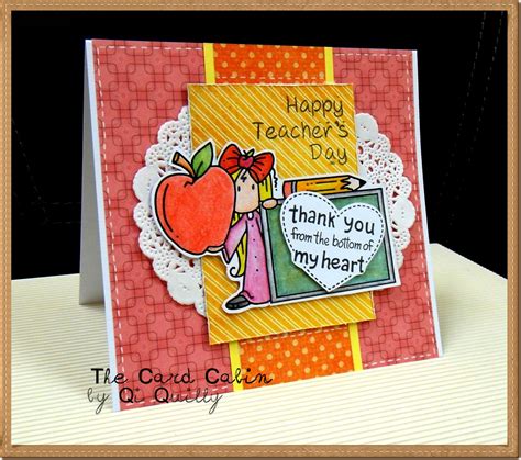The Card Cabin by Qi Quilly: Happy Teacher's Day
