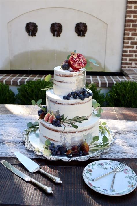 62 delicious semi naked wedding cakes weddingomania