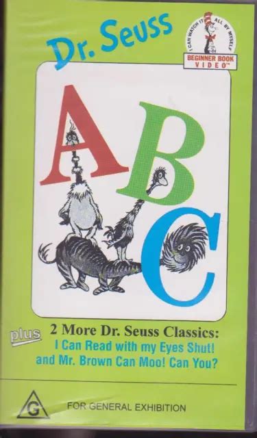 And Dr Seuss Abc Vhs The Animated Televised Classic Cartoons Vdi £14