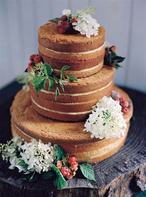 Bare It All These Naked Wedding Cakes Are Our New Favorites