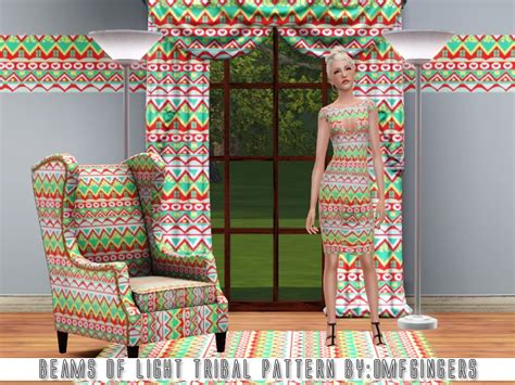 The Sims Resource Tribal Pattern Set 02