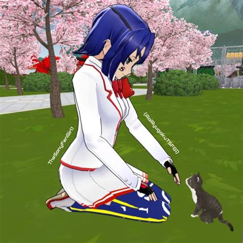 Aoi Ryugoku And The Cute Kitten Yandere Simulator Amino