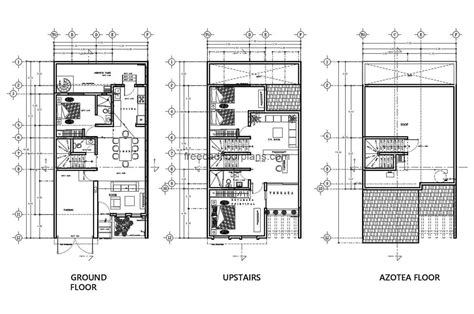 Two Storey House Autocad Plan Free Cad Floor Plans My Xxx Hot Girl